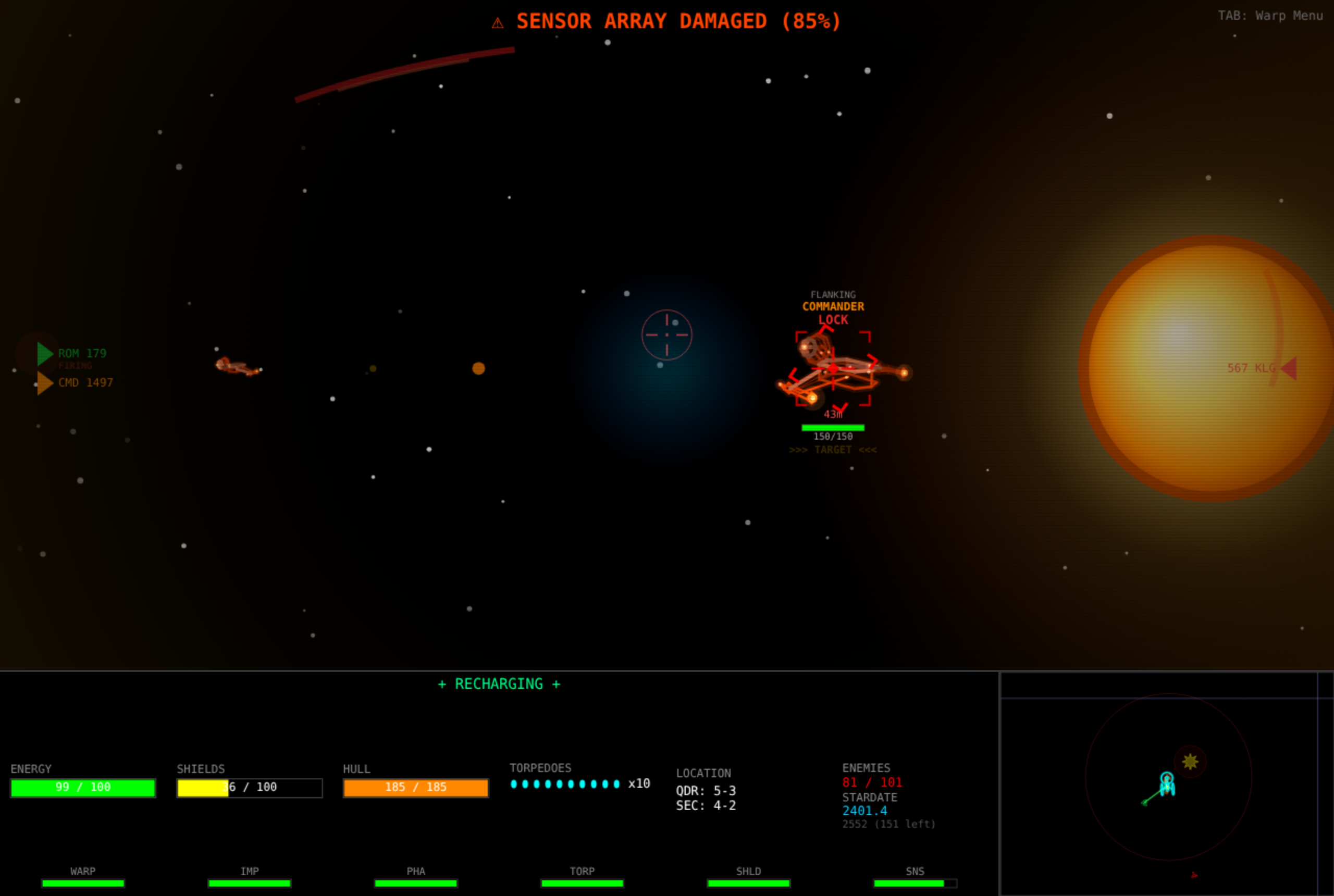 Quadrant Command screenshot